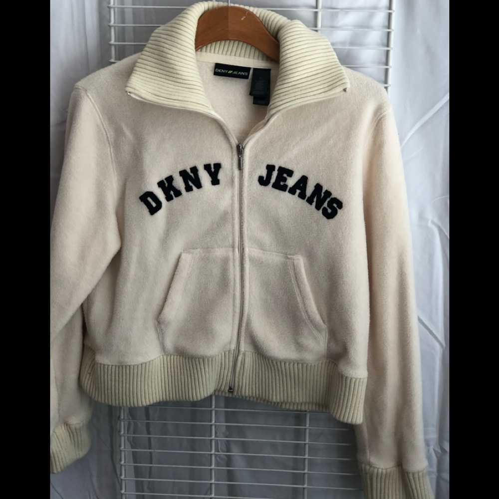 DKNY sweat shirt with zipper